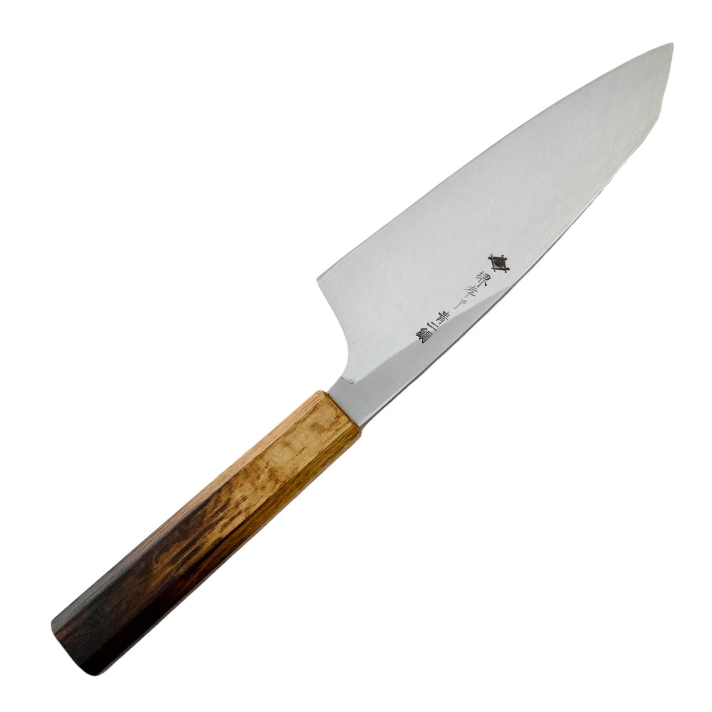 Premium Itsuo Doi Homura Blue #2 Deba Knife 180mm - Japanese High-Carbon Steel Kitchen Knife for Sushi, Fish Filleting & Professional Cooking