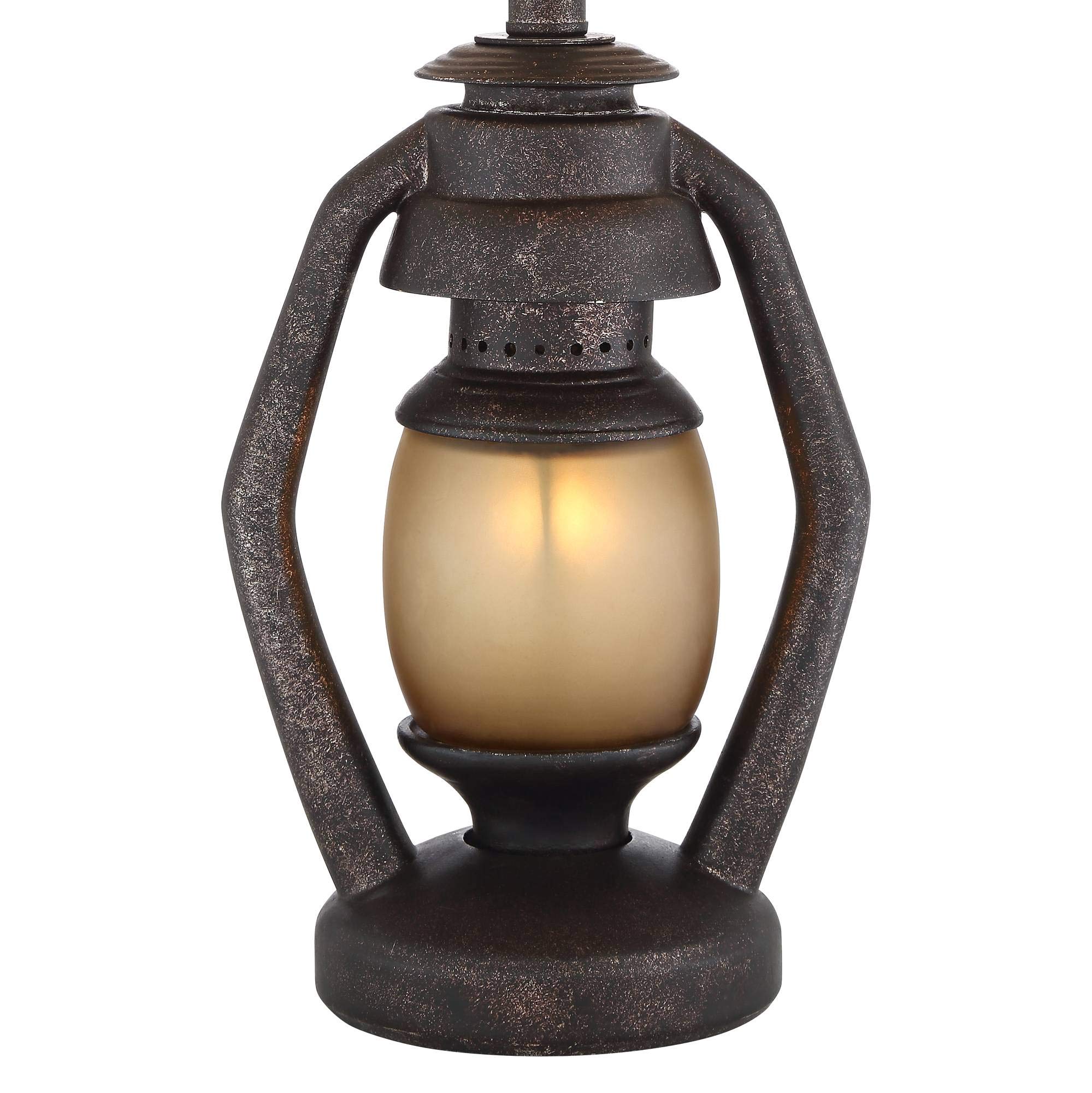 Franklin Iron Works Horace Rustic Farmhouse Table Lamps Set of 2 - 25.25
