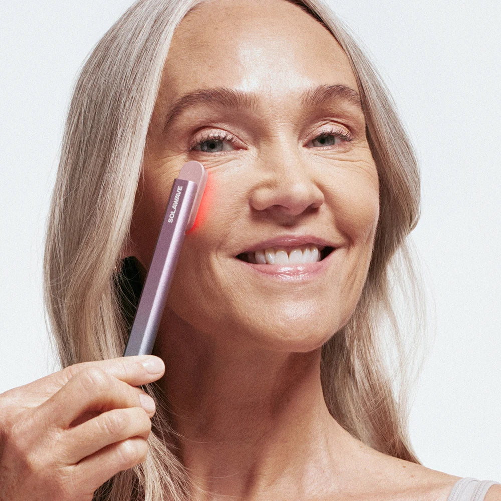 4 in 1 Radiant Renewal Skincare Wand with Red Light Therapy - Anti-Aging, Wrinkle Reduction, Skin Tightening & Brightening | At-Home Facial Device for Glowing Skin | Perfect for Daily Skincare Routine & Spa Nights