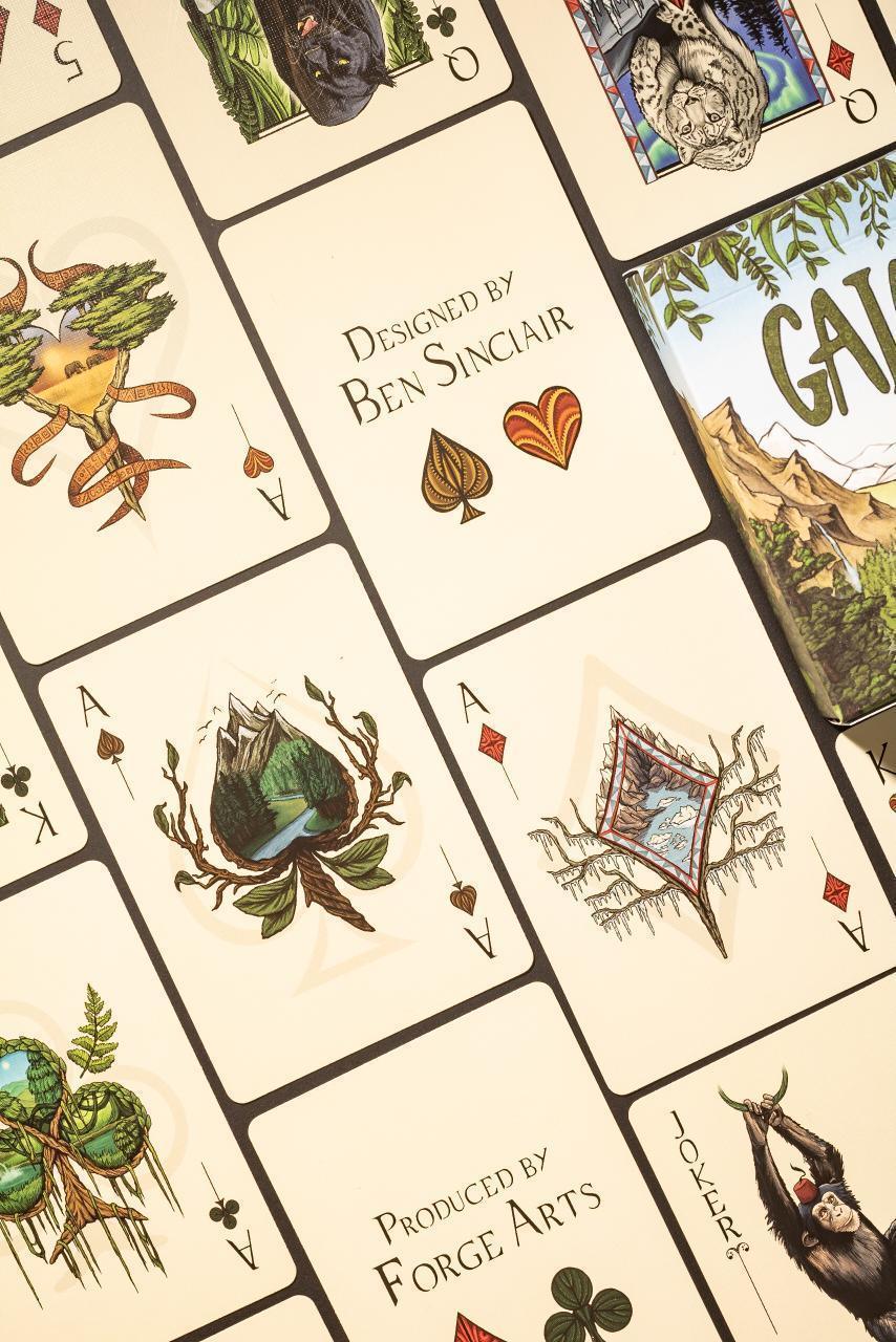 Premium GAIA Playing Cards - Elegant Design for Poker, Magic Tricks & Card Games | Perfect for Parties, Family Gatherings & Casino Nights