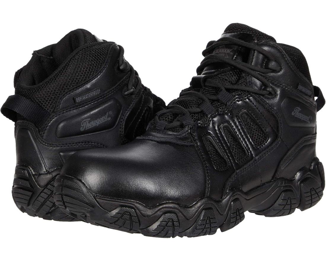 Crosstrex Polishable Composite Toe Zip Boot - BBP Waterproof Black Work Boots for Men - Ideal for Construction, Warehouse & Outdoor Work