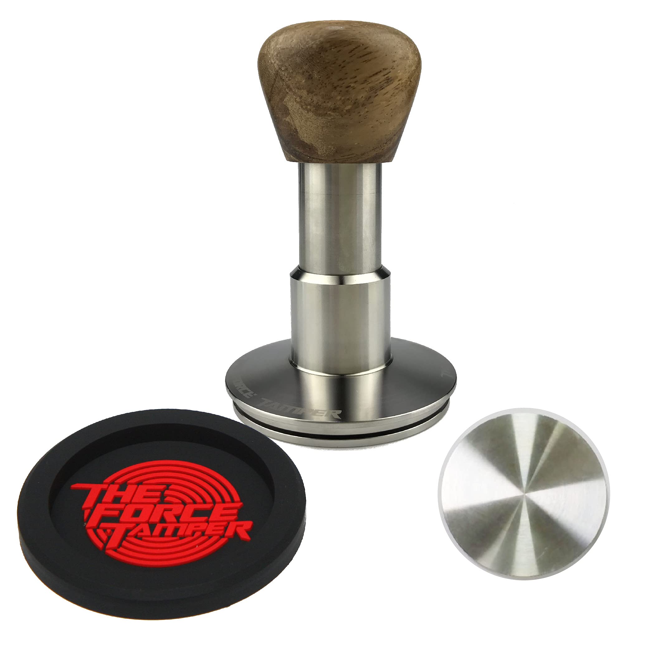 Premium Automatic Impact Coffee Tamper Set - 58.50mm Triangle Rosewood Base for Espresso Machines | Perfect for Baristas & Home Brewing | Professional Coffee Tamping Tool for Espresso Preparation & Latte Art