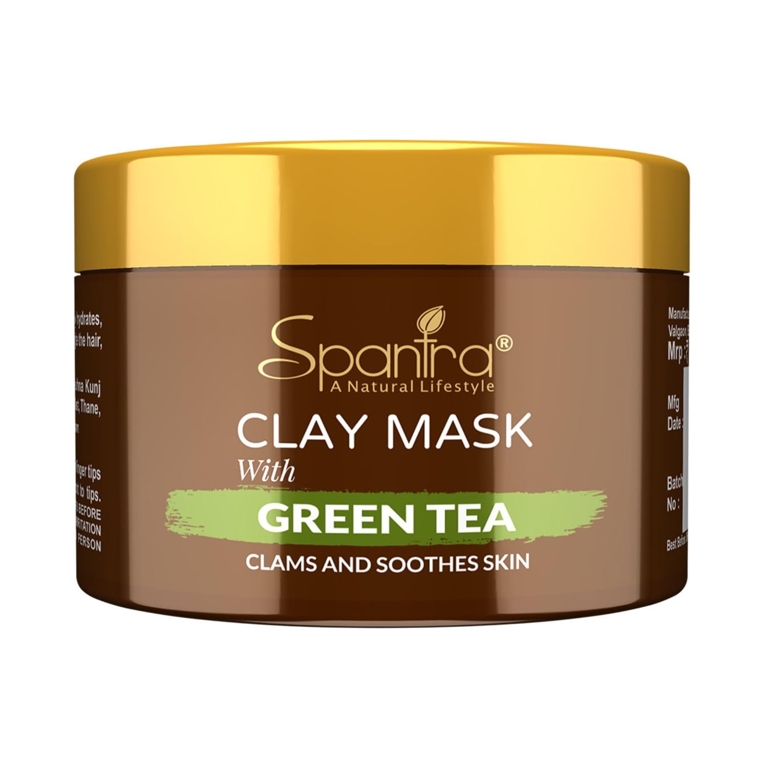 Spantra Green Clay Mask with Salicylic Acid & Matcha Tea - Acne Treatment for Oily & Acne-Prone Skin | Reduces Breakouts, Soothes Redness & Dark Spots | 125g Detoxifying Facial Mask for Pollution Defense & Skin Care | Perfect for Daily Use & Spa Nights at Home