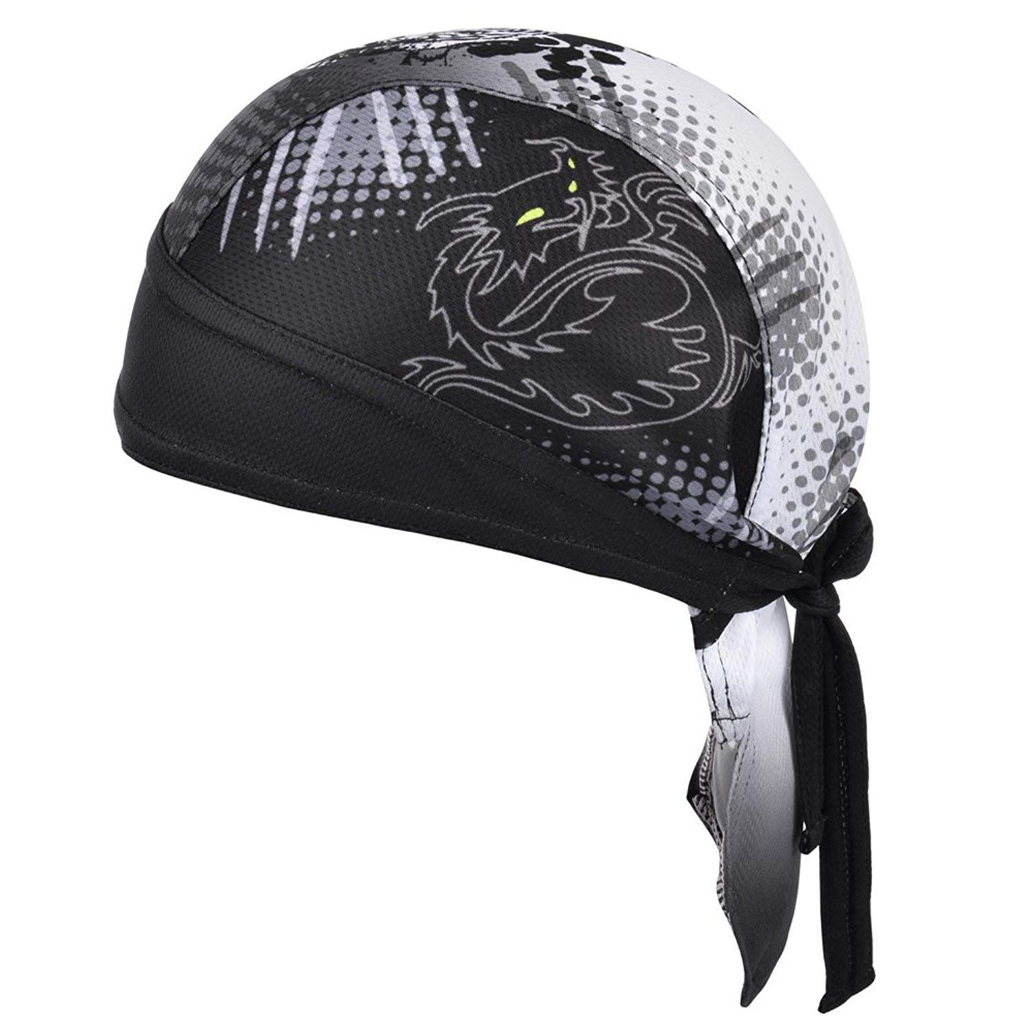 Cooling Sweat-Wicking Skull Cap & Beanie - Moisture-Wicking Head Wrap for Cycling, Running & Workouts - Helmet Liner for Sports & Outdoor Activities