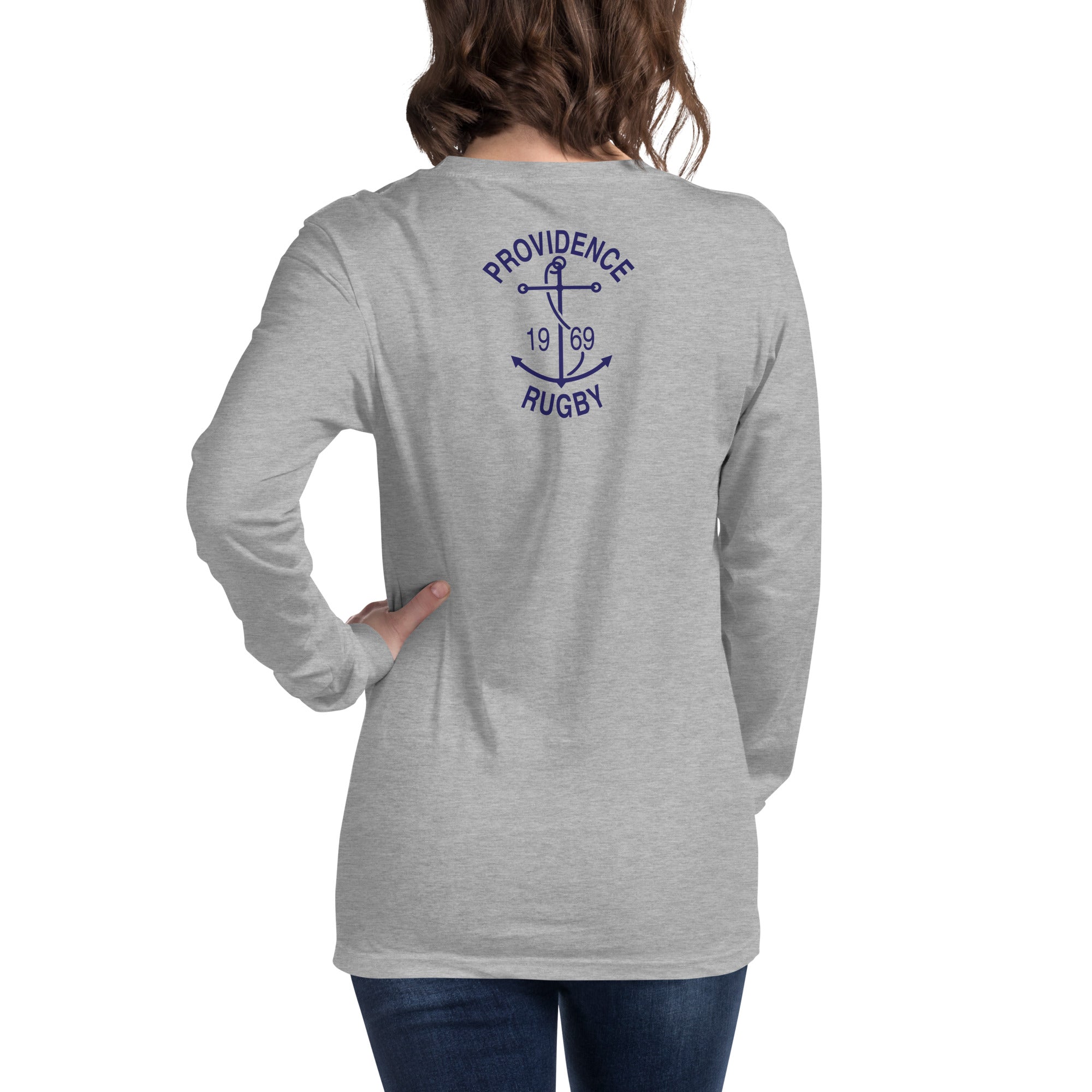 Providence RFC Long Sleeve Social T-Shirt - Comfortable Cotton Rugby Shirt for Men - Perfect for Casual Wear, Sports & Team Events