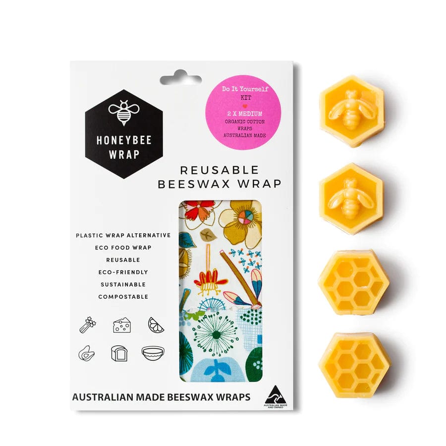 Eco-Friendly DIY Beeswax Food Wraps Kit - Reusable Sustainable Food Storage for Sandwiches, Fruits & Cheese - Perfect for Zero Waste Kitchen & Picnic Lunch Packing