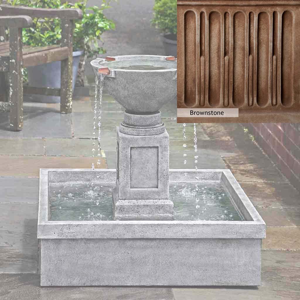 Campania International Rittenhouse Outdoor Garden Fountain - Classic Tiered Water Feature for Patio, Yard, and Landscape Decor