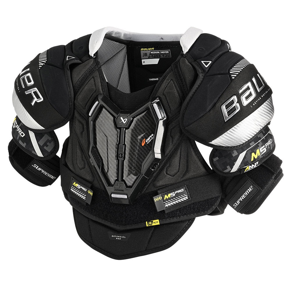 Bauer Supreme M5 Pro Junior Ice Hockey Shoulder Pads - Youth Protective Gear for Hockey Players - Perfect for Games, Practices & Training Sessions
