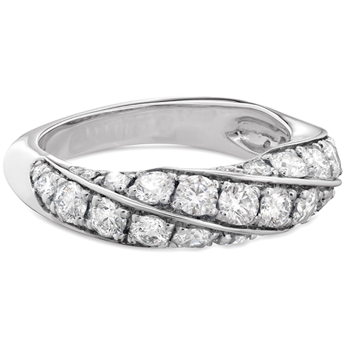 Hearts On Fire Atlantico Pave Diamond Ring for Women - 14K White Gold Right Hand Ring with Sparkling Diamonds | Perfect for Engagement, Anniversary Gifts & Special Occasions