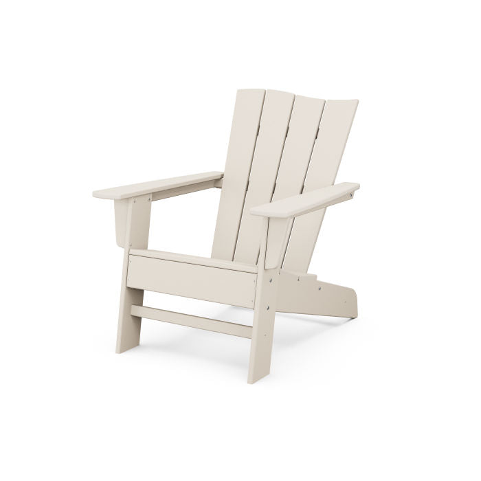 POLYWOOD Wave Chair Left - Durable Outdoor Adirondack Chair for Patio, Poolside & Garden - Weather-Resistant & Comfortable Seating Solution