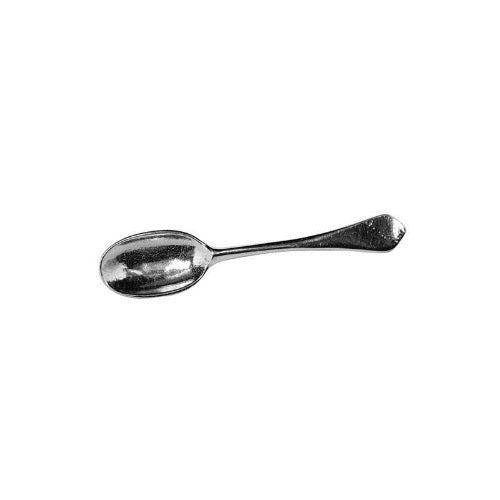 Vintage Cast Pewter Salt Spoon - Handcrafted Antique Style for Gourmet Cooking & Table Setting | Perfect for Salt Cellars, Spice Jars & Fine Dining Decor