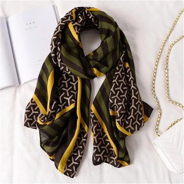 Luxury St. Tropez Scarves for Women - Soft Cashmere Silk Wrap Shawls - Perfect for Travel, Parties & Elegant Outfits