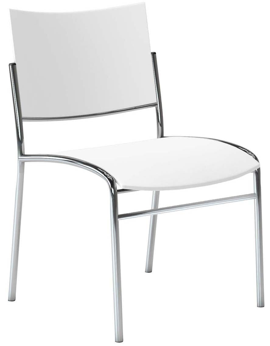 Safco Mayline Escalate Plastic Stack Chairs - Set of 4 Heavy Duty Stackable Chairs for Office, Classroom, Conference Room & Event Seating [ESC2]