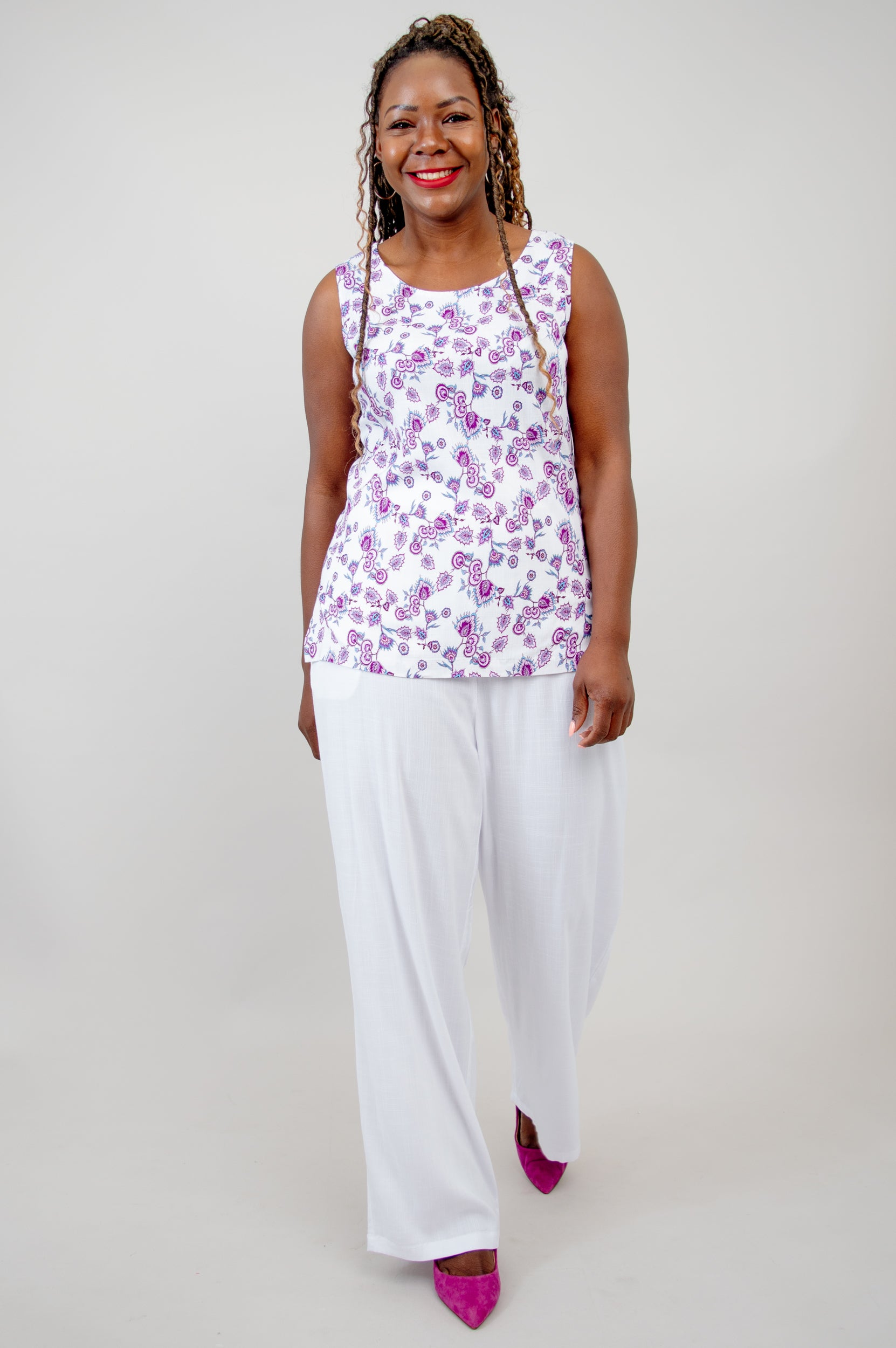 Premium Dena Tank Top - Soft Linen Bamboo Blend - Comfortable & Breathable for Summer - Perfect for Casual Wear, Yoga, and Beach Outfits