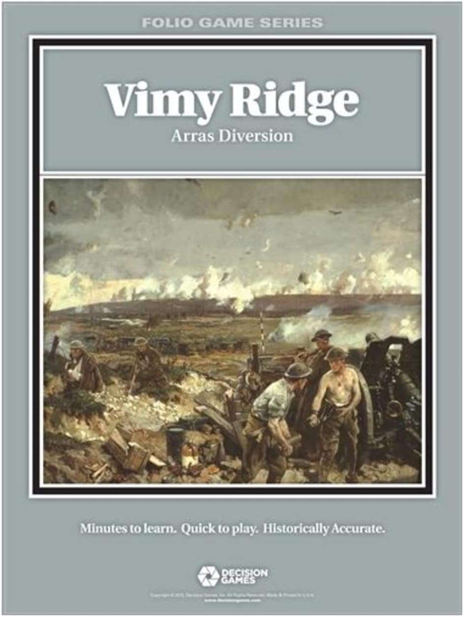 Decision Games Vimy Ridge - Arras Diversion WWI Strategy Board Game | Historical Battle Simulation | Perfect for War Game Enthusiasts & History Buffs