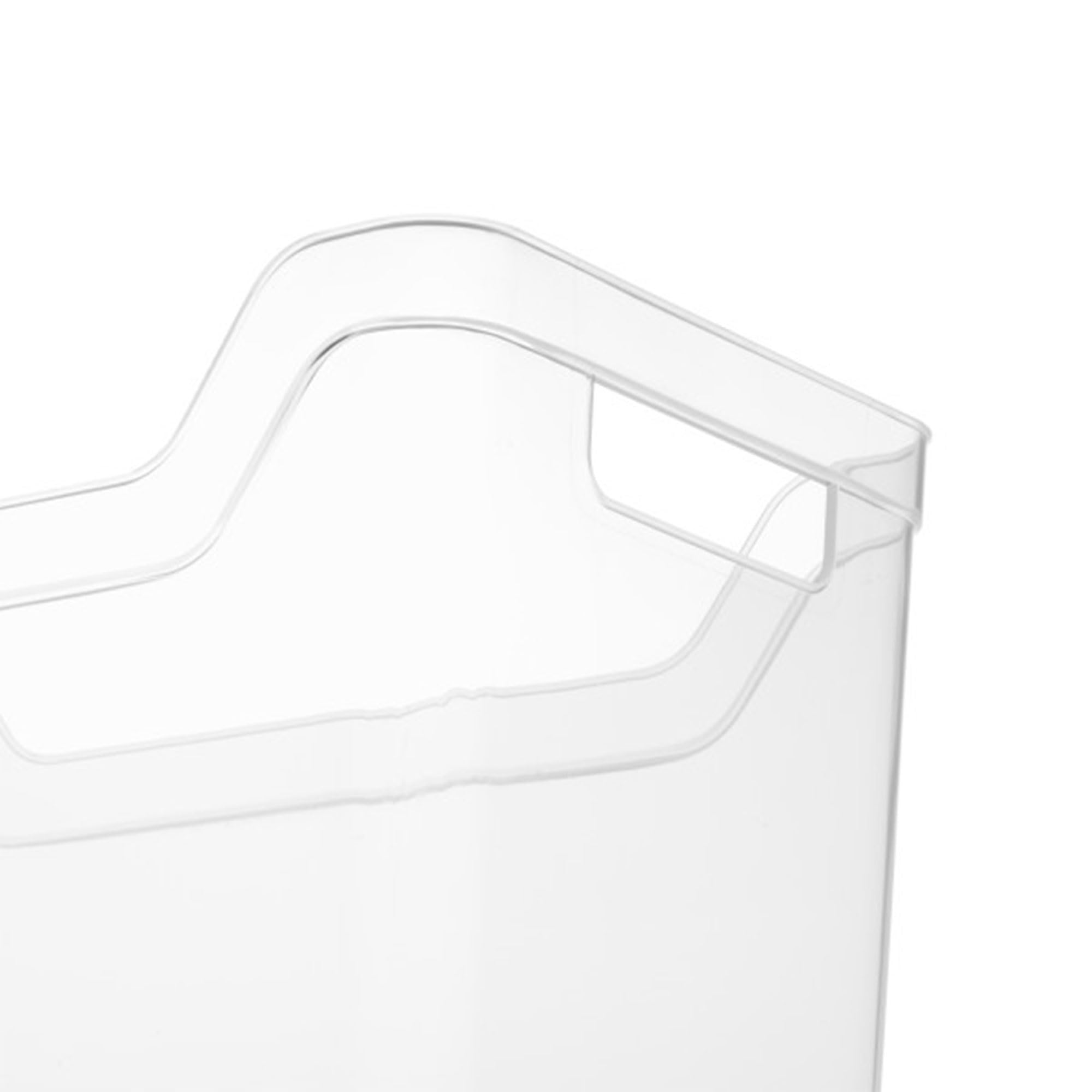 Sterilite Medium Shelf Bin - 24 Pack Clear Plastic Storage Containers with Handles for Home, Kitchen, Office Organization | Perfect for Pantry Shelving, Closet Storage & Workspace Organization