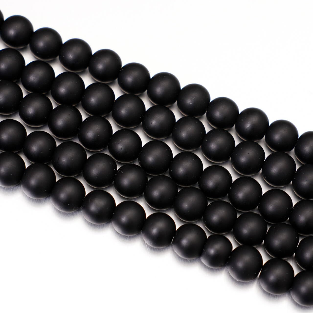 6mm Matte Black Onyx Gemstone Round Loose Beads - Drilled Natural Onyx Stone Beads for DIY Jewelry Making, Bracelets & Necklaces - Perfect for Crafting, Beading Projects & Spiritual Healing Jewelry