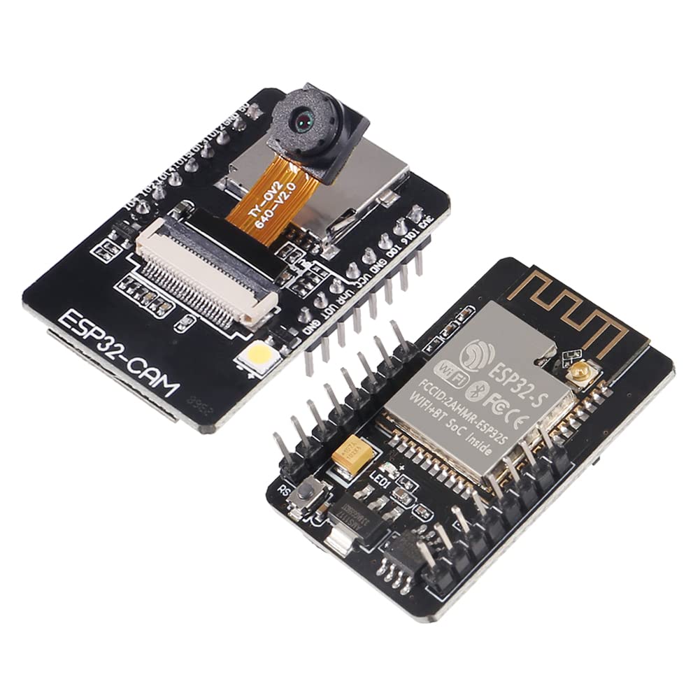 4PCS ESP32-CAM WiFi Bluetooth Development Board with OV2640 Camera Module & Jumper Wires - Wireless IoT Camera for Home Security, Smart Devices & DIY Electronics Projects