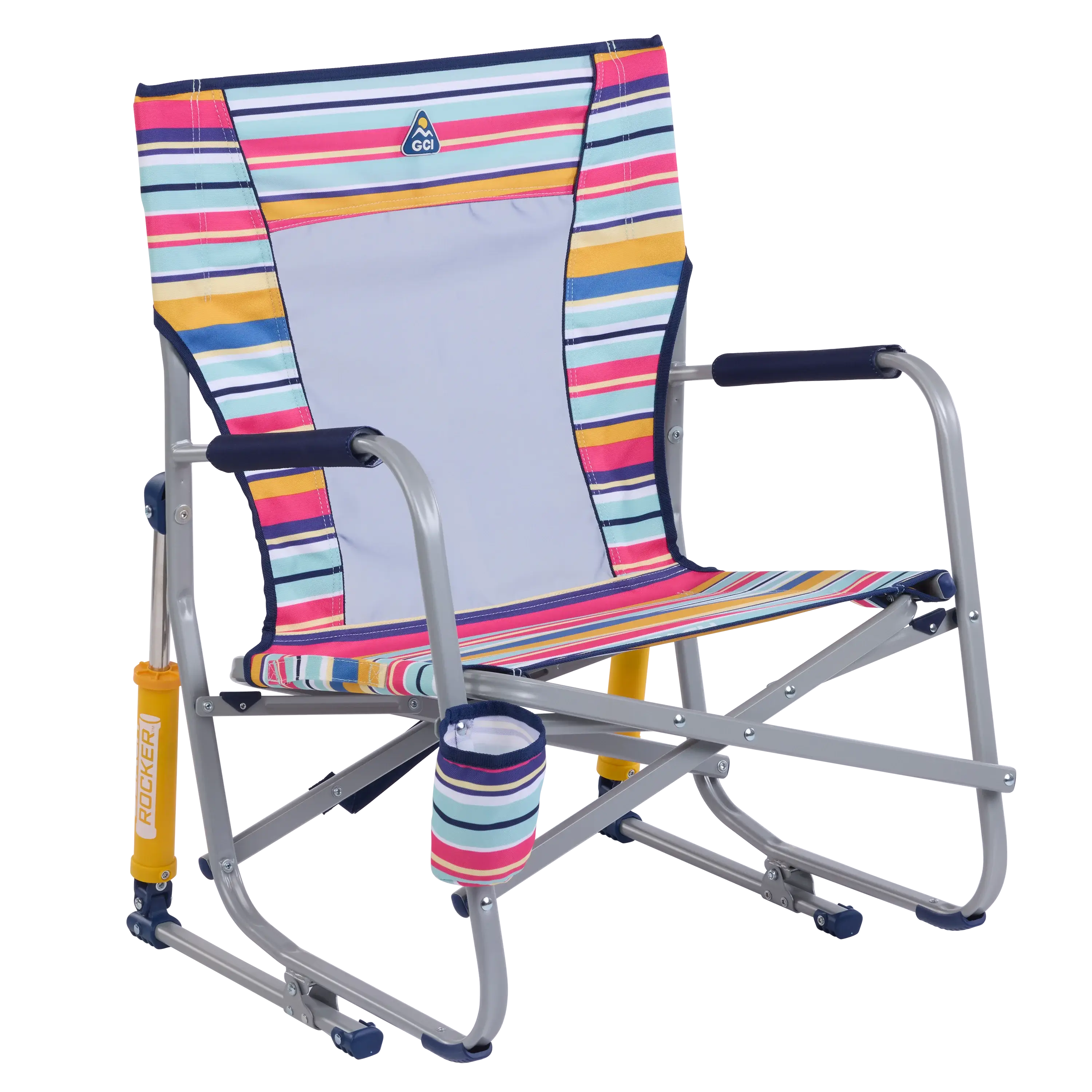 Premium Folding Beach Rocker Chair - Portable & Lightweight for Outdoor Relaxation at Beach, Pool, Camping, and Backyard