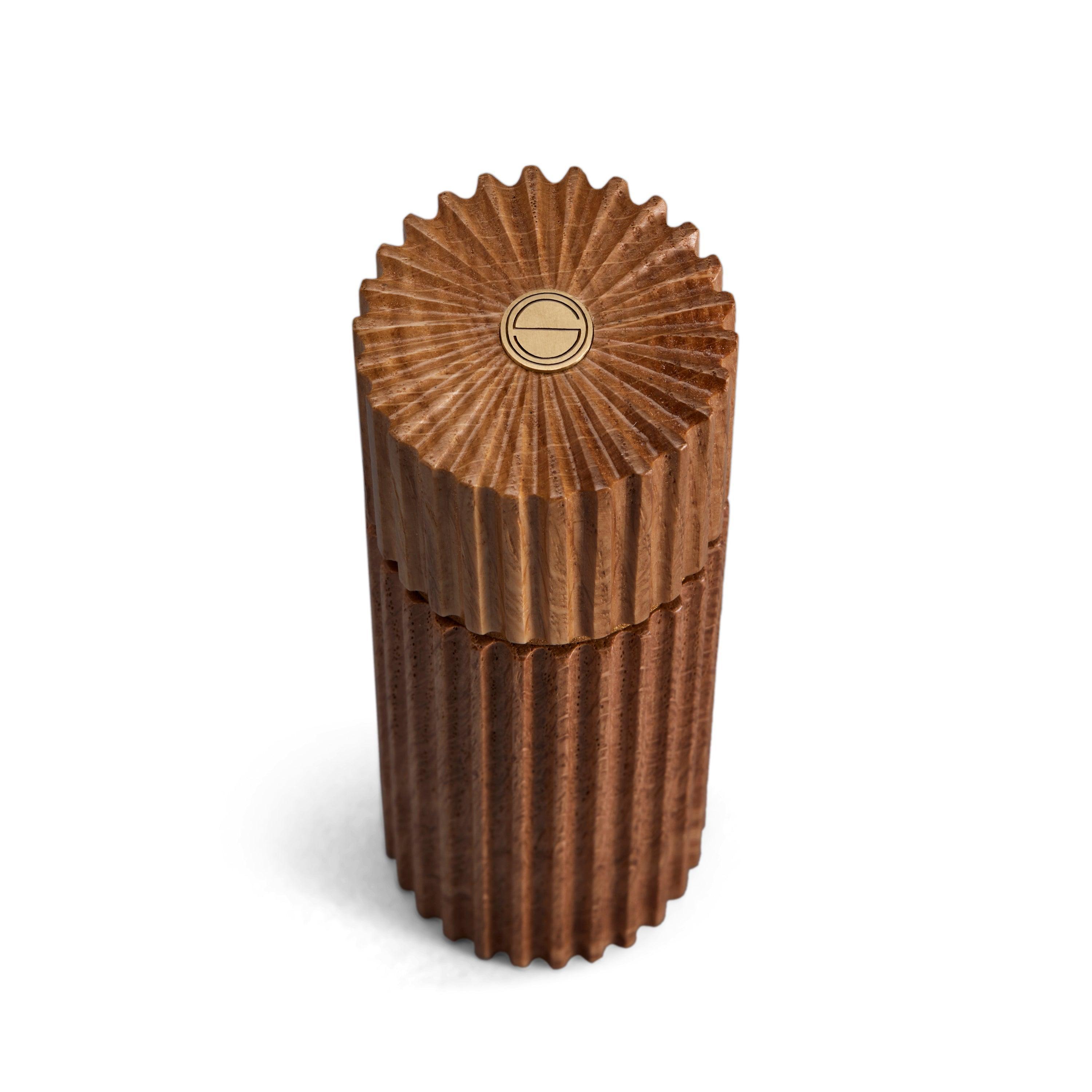 Premium Ionic Salt and Pepper Grinder Set - Natural Oak Wood (2-Piece) for Gourmet Cooking & Dining Table Elegance