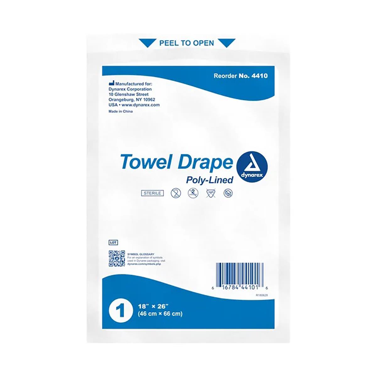 Dynarex Disposable Towel Drapes - Sterile Medical Towels for Hospitals, Clinics & First Aid | Ideal for Patient Care, Surgical Procedures & Wound Dressing