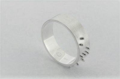 Braille Love Ring - Sterling Silver Braille Jewelry for Couples, Gift for Her, Romantic Anniversary Present - Perfect for Valentine's Day, Proposals & Special Occasions