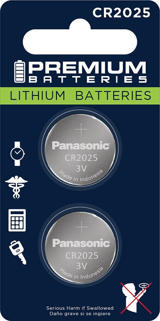 Premium CR2025 3V Lithium Coin Cell Battery - Japanese Engineered High Capacity (2 Pack) - Perfect for Watches, Calculators & Key Fobs