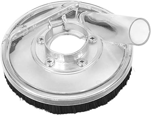 GOTOP 80-125mm Clear Vacuum Dust Shroud for Angle Grinders - Dry Grinding Cover with Dust Collection for Concrete, Tile & Masonry Work - Perfect for Renovation and DIY Projects