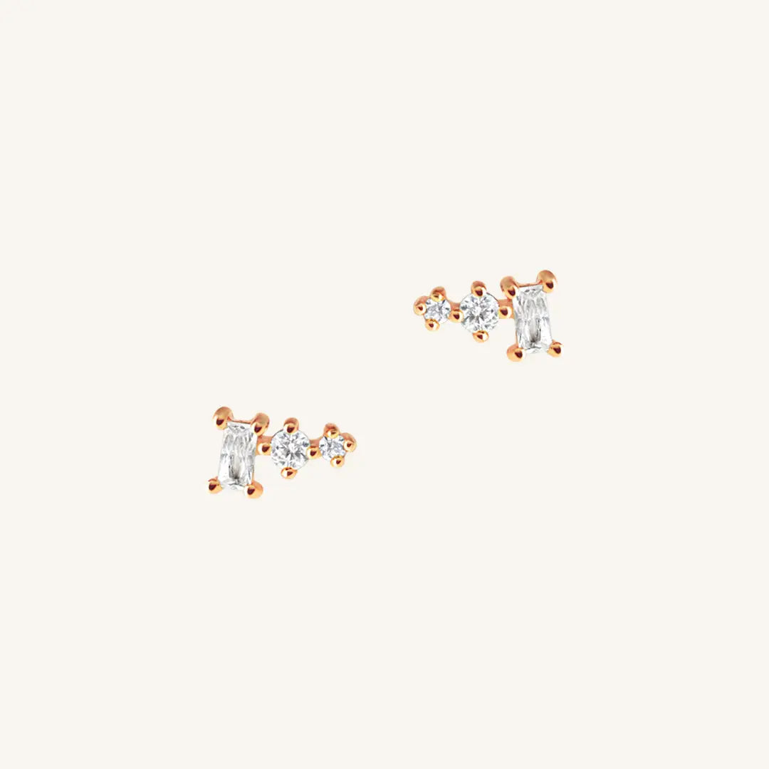 Spark Studs Earrings for Women - Trendy Cubic Zirconia Stud Earrings for Everyday Wear | Perfect for Work, Parties & Gifting