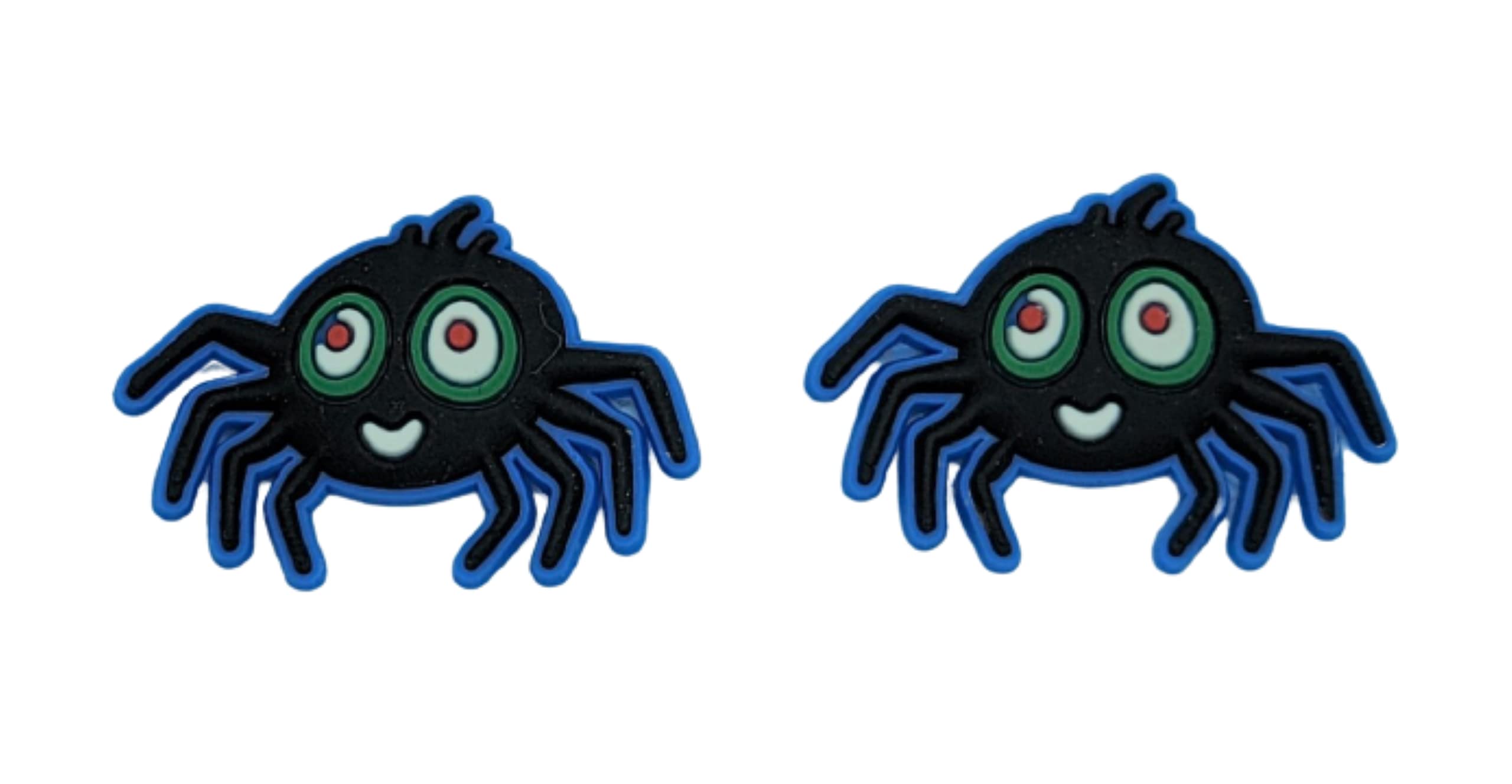 Spider Shoe Charm for Crocs Clogs & Wristbands - Set of 2 | Halloween Accessories, Cosplay Decor, Party Favors