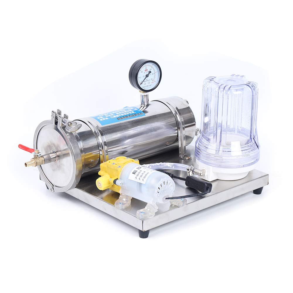 Xuthusman 80W 300kg/h Stainless Steel Alcohol Distiller with Carbon Filter - Whiskey, Moonshine & Wine Purification System for Home Brewing, Distilling & Water Filtration