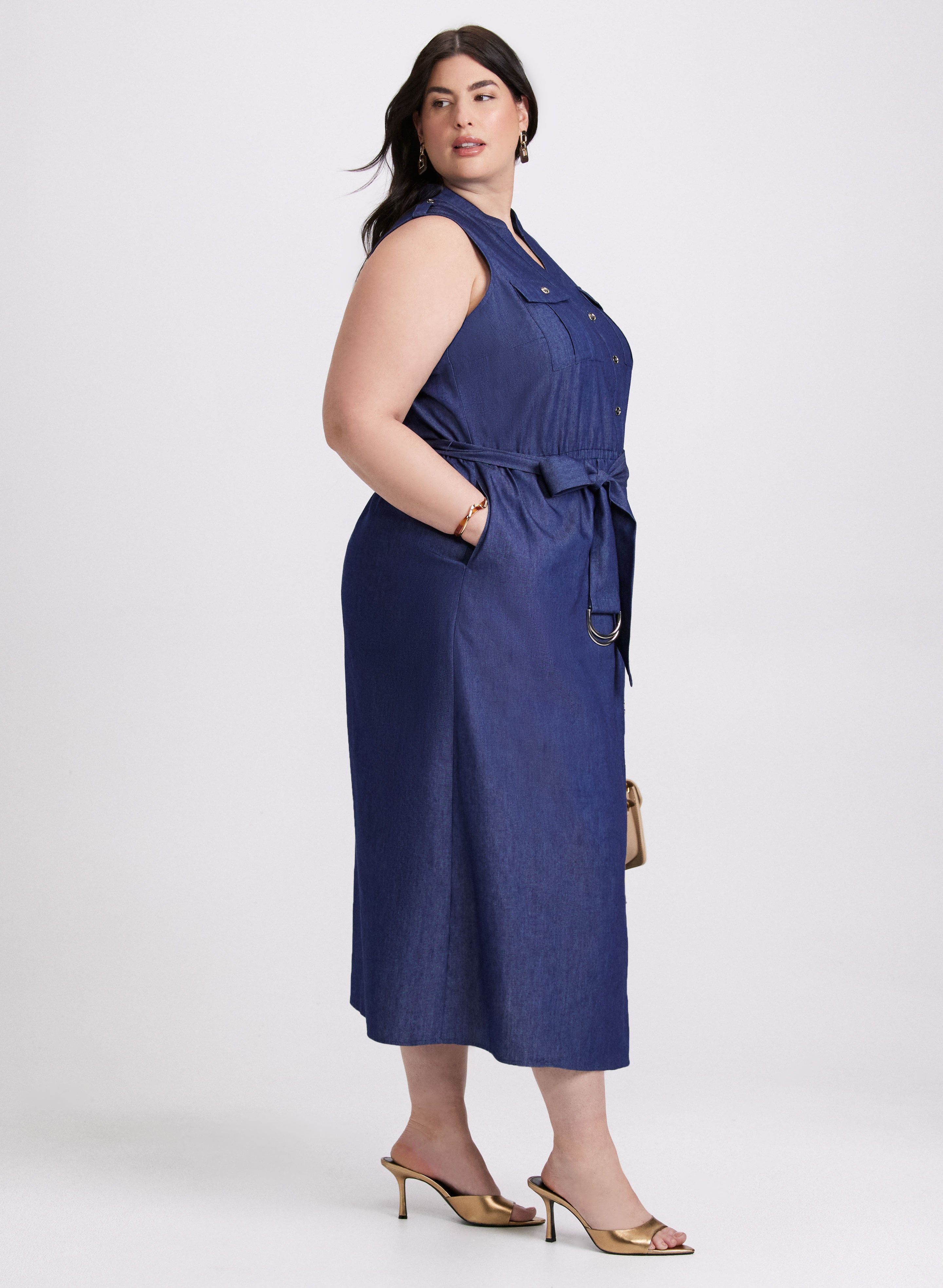 Stylish Women's Denim Maxi Dress - Vintage Blue Long Denim Dress for Casual & Boho Outfits | Perfect for Summer, Beach, and Everyday Wear
