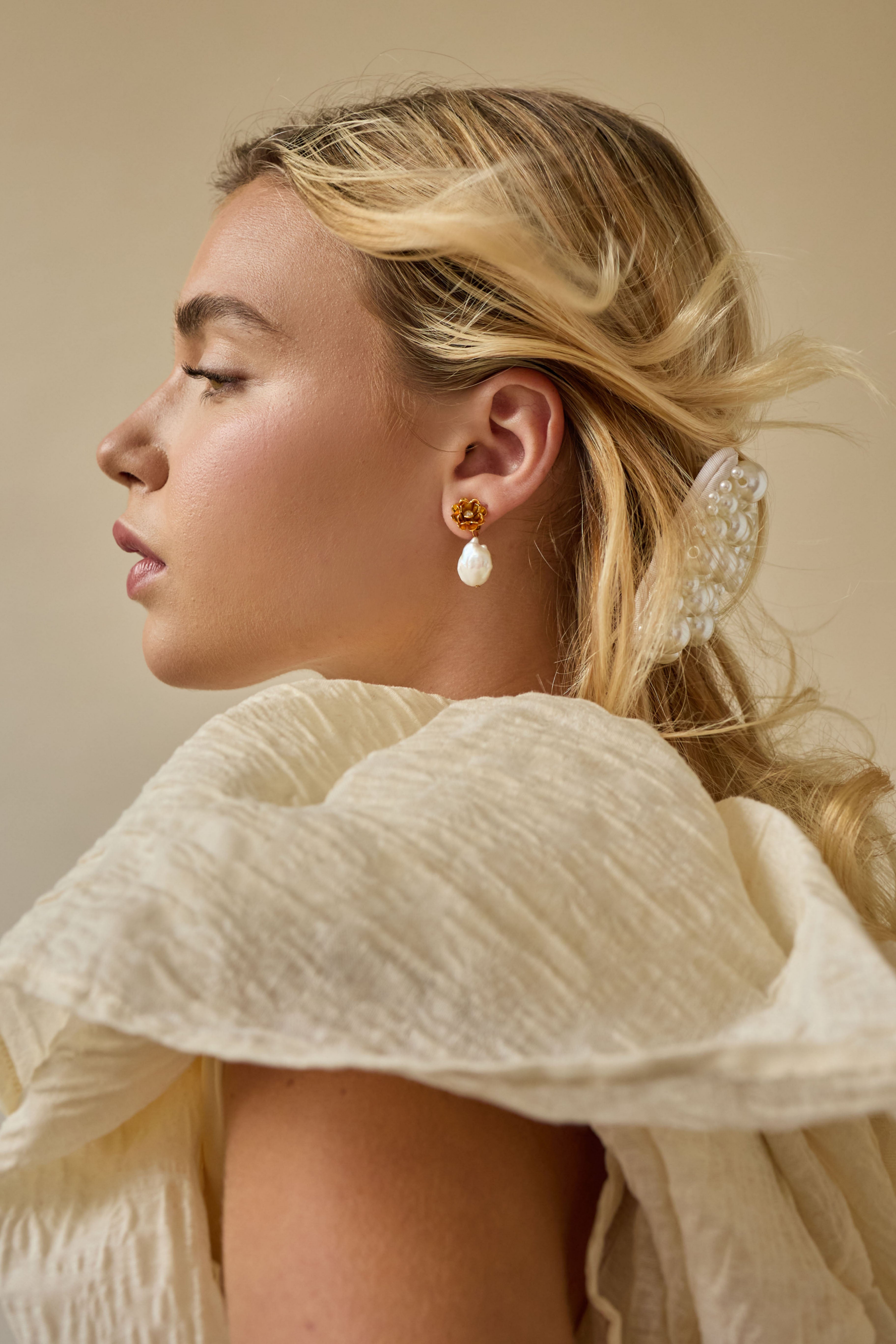 Penelope Freshwater Pearl Drop Earrings – Elegant & Timeless Jewelry for Women | Perfect for Weddings, Parties & Special Occasions