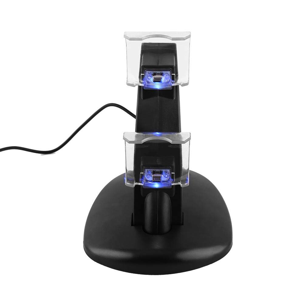 Socobeta Dual USB Charging Dock Station for PS4 Controller - Fast Charger for PS4 Slim & Pro Controllers | Gaming Accessories for PlayStation 4 | Perfect for Multiplayer Gaming & Controller Maintenance