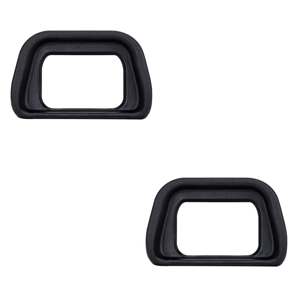 JJC 2-Pack Soft Viewfinder Eyecup Replacement for Sony A6300 A6100 A6000 NEX-6 NEX-7 & FDA-EV2S - Compatible with Sony FDA-EP10 Eyepiece - Perfect for Outdoor Photography, Travel & Low-Light Shooting