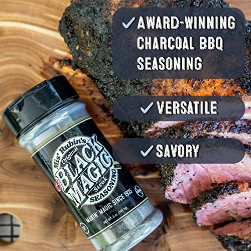 Black Magic BBQ Rub by Mis’ Rubin’s - Premium Steak Rub & Chicken Seasoning | Gourmet Spices for Grilling, Smoking & Roasting | Perfect for Backyard BBQs, Camping & Outdoor Cooking