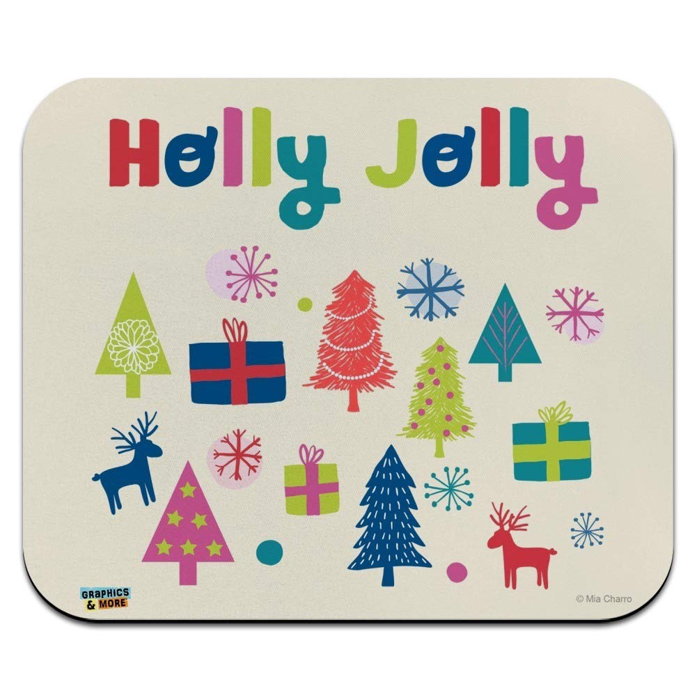 Ultra-Thin Low Profile Christmas Mouse Pad - Non-Slip Gaming & Office Desk Mat for Computer, Laptop - Perfect for Holiday Decor & Winter Workstations