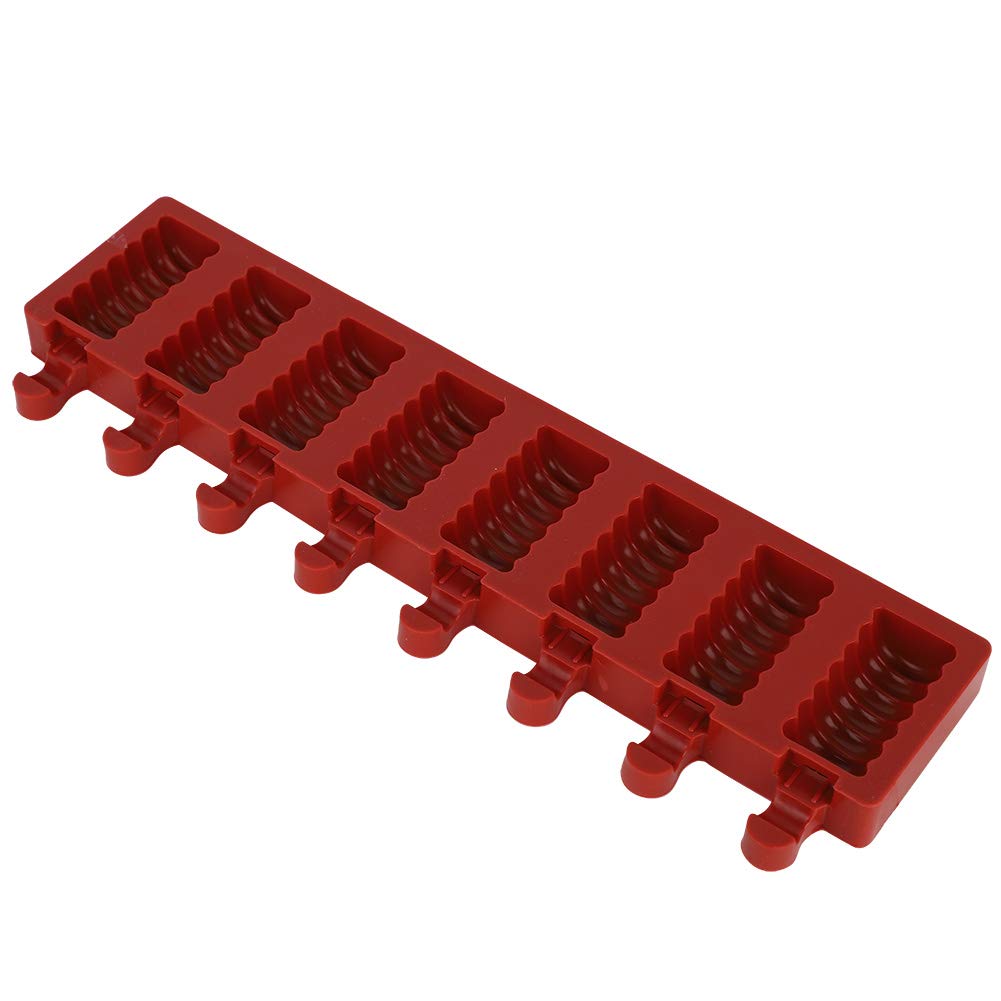 8-Cavity Silicone Ice Pop Molds Maker - Reusable Popsicle & Ice Cream Molds with Ice Grid Tool for Summer Treats, Kids Snacks, and Party Desserts