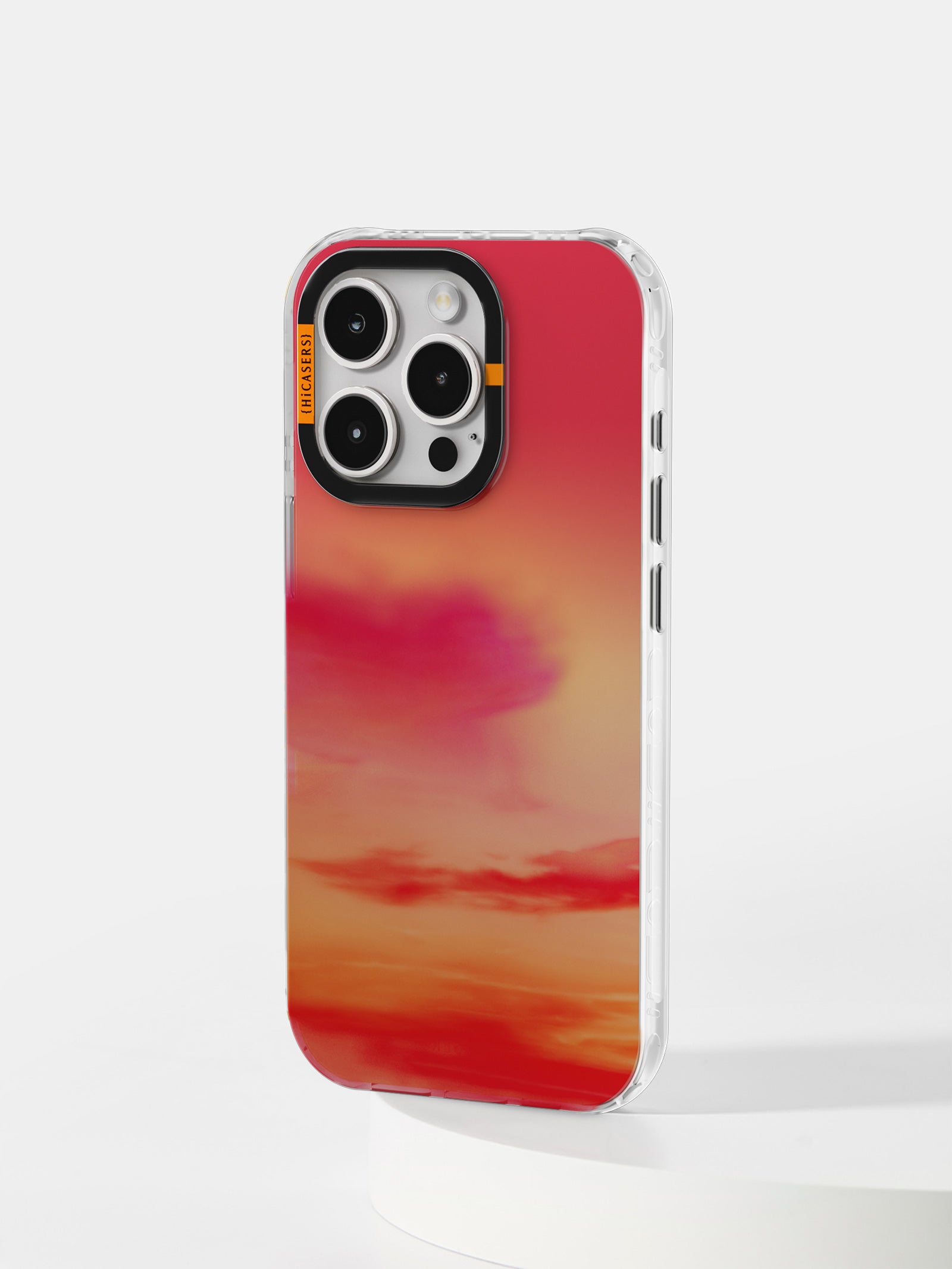 Cloudscape Iridescent Phone Case - Red | Shatterproof Protective Cover for iPhone & Samsung | Perfect for Everyday Use & Travel