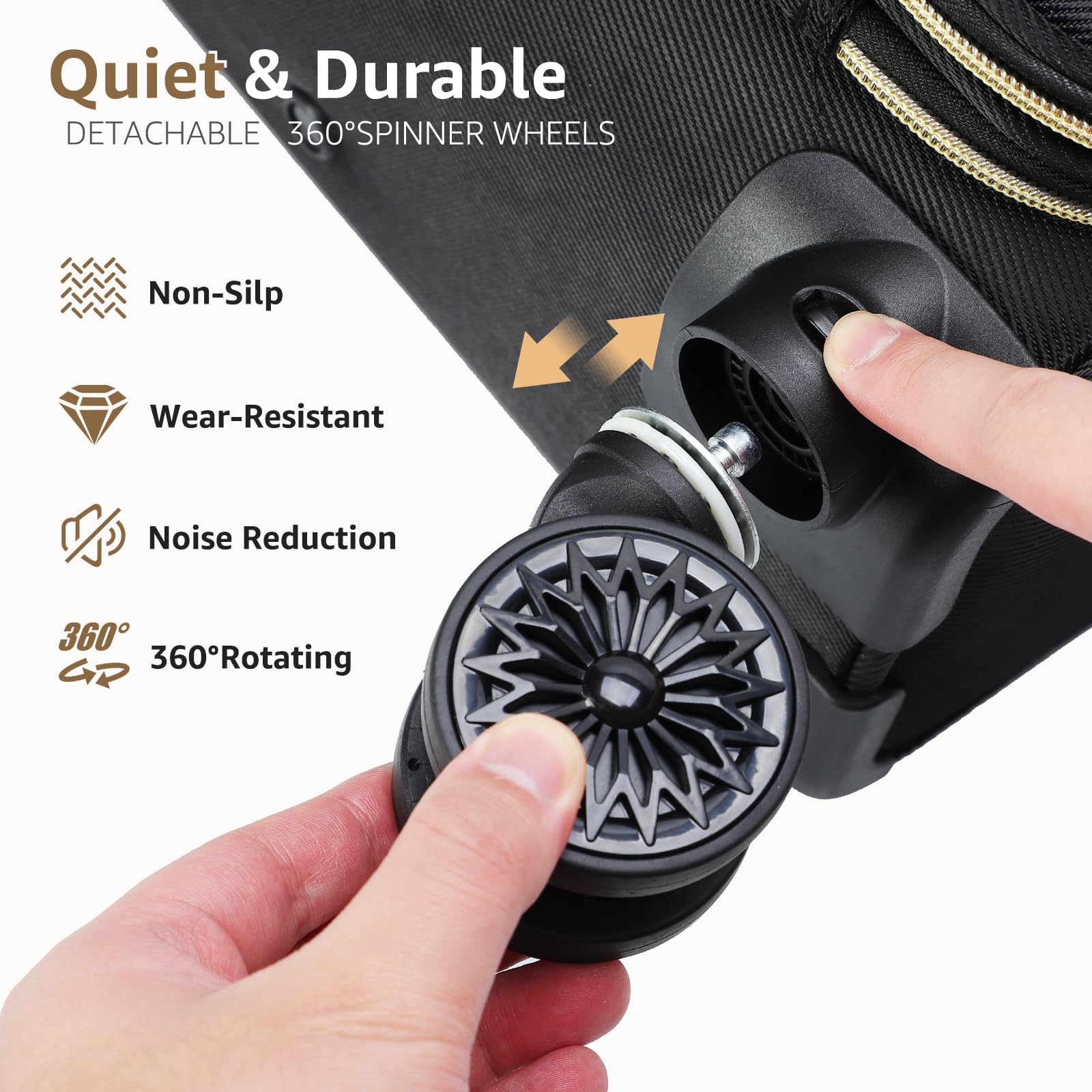 14 Inch Waterproof Rolling Laptop Briefcase - Wheeled Computer Bag for Business Travel | Durable Laptop Case for Men & Women (Black) | Perfect for Airports, Commuting & Office Use