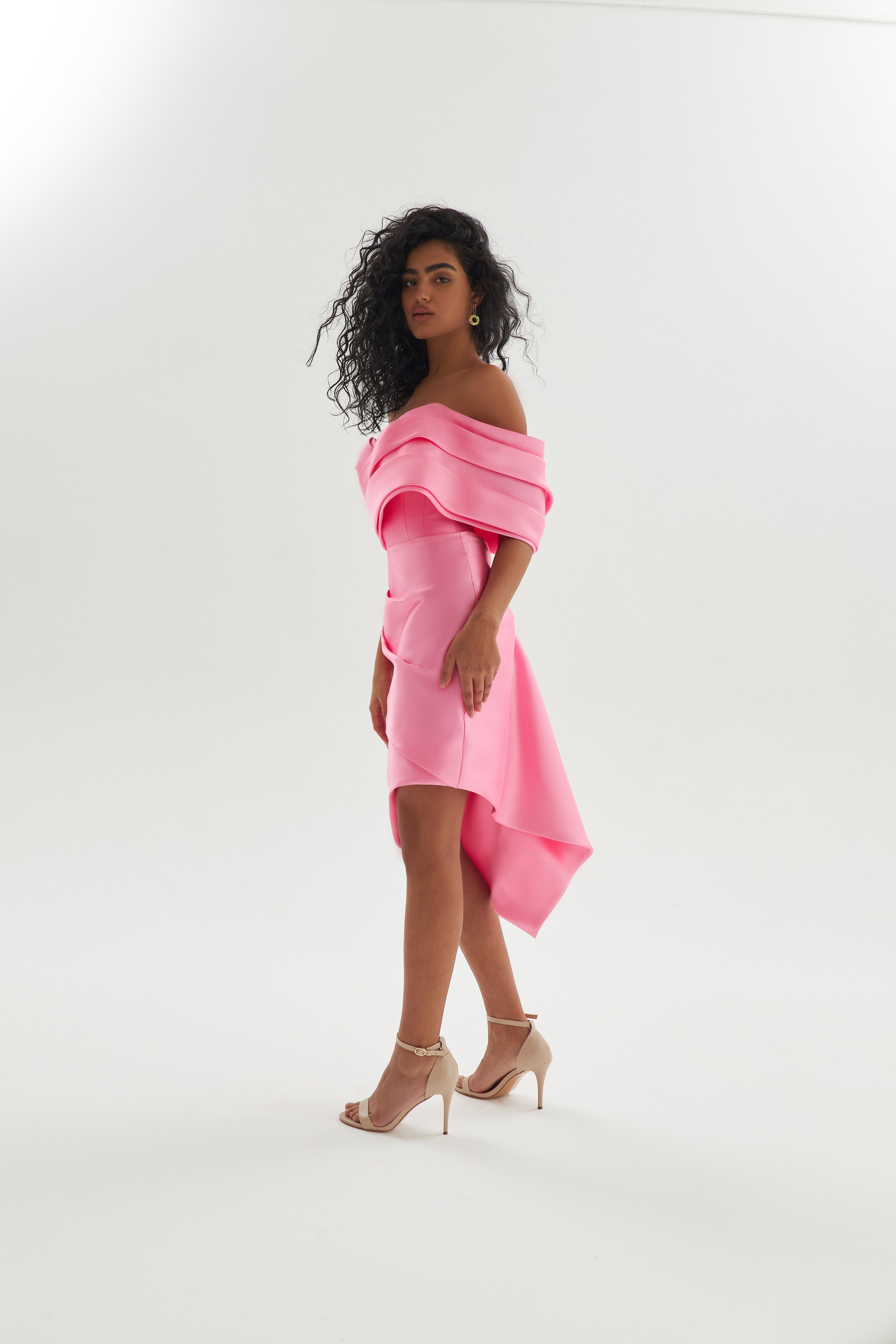 Elegant Mikado Evening Dress by Bredley - Perfect for Prom, Wedding & Formal Events