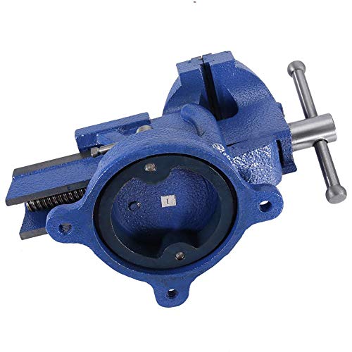 4 Inch Heavy Duty Swivel Bench Vise - 100mm Tabletop Clamp for Secure Woodworking, Electronics Soldering & Fishing Tackle Repair | Durable Workbench Tool for DIY Projects & Home Workshops