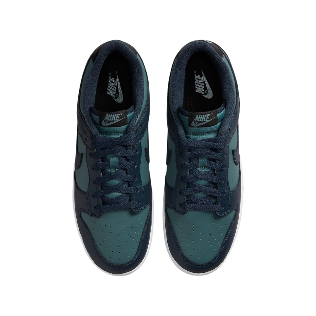 Nike Dunk Low Retro Sneakers - Armory Navy/White Men's Basketball Shoes for Casual Wear & Street Style