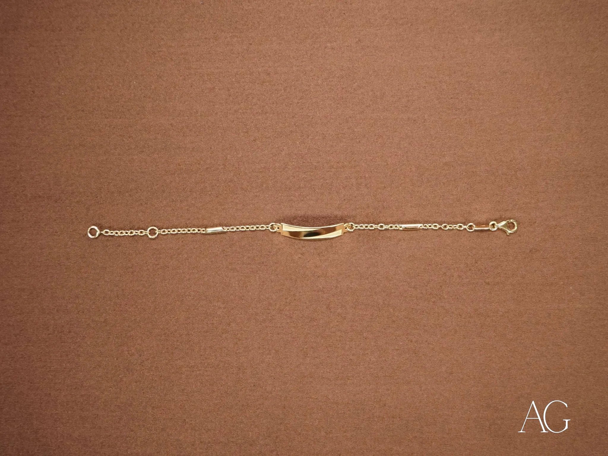 18K Gold Kids' Bracelet with Jaseron Mesh & Lobster Lock – Perfect for Birthdays, Gifts & Special Occasions