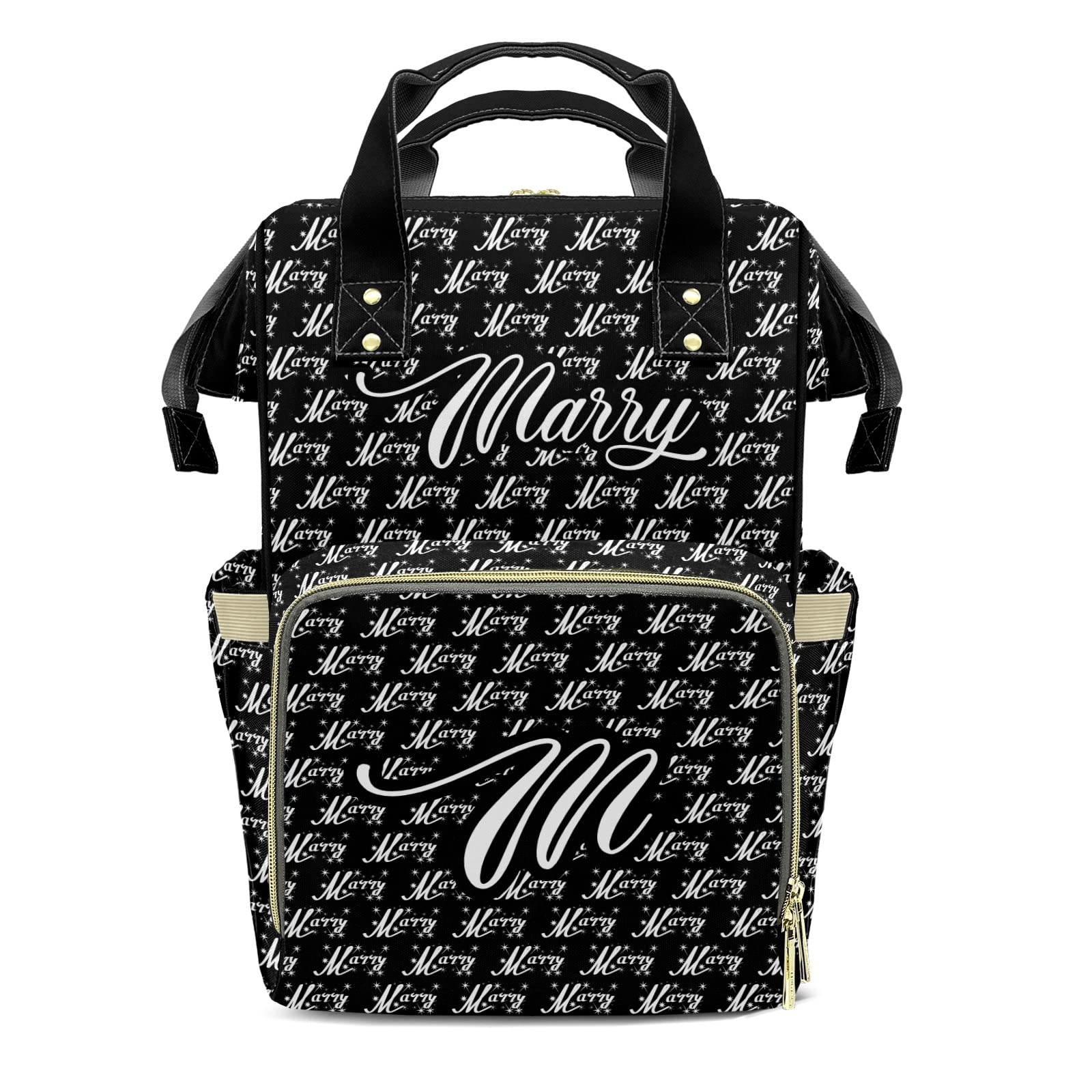 Large Capacity Personalized Diaper Backpack with Name - Waterproof Baby Diaper Bag for Boys & Girls, Multifunctional Travel Backpack for Moms | Perfect for Daycare, Travel & Everyday Use