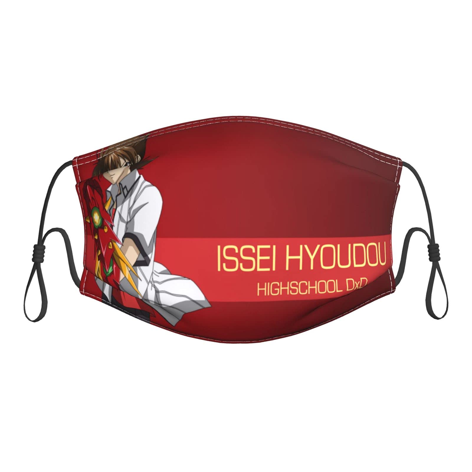 Issei Hyoudou Anime Face Mask - Reusable & Filtered for Cosplay & Daily Use