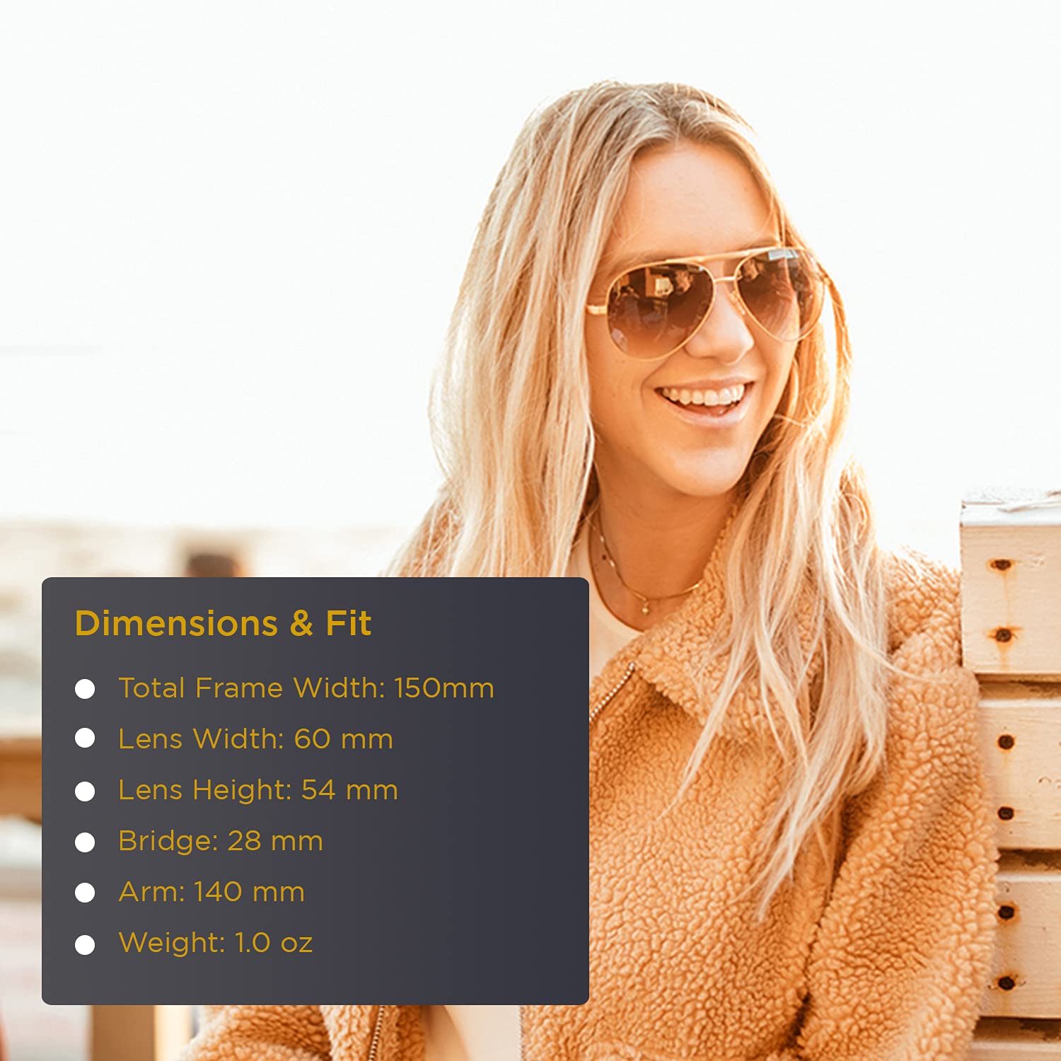William Painter Constellation Aviator Sunglasses for Men & Women - UV Protection Polarized Lenses, Lightweight Metal Frame - Perfect for Driving, Travel & Outdoor Activities
