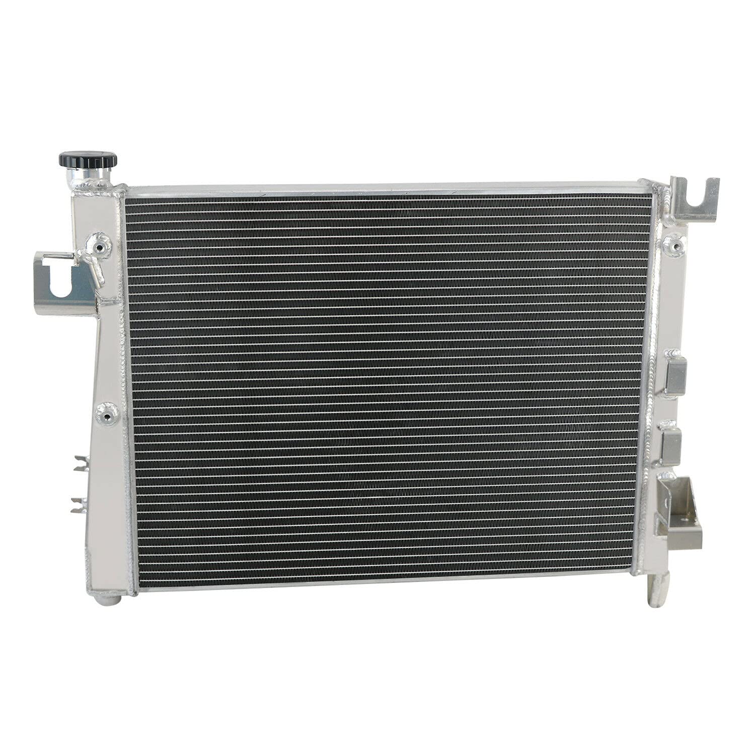 ALLOYWORKS 3-Row Full Aluminum Radiator with Shroud Fan & Relay Kit for 2004-2009 Dodge Ram 1500/2500/3500 5.7L V8 HEMI - Heavy Duty Cooling Upgrade for Towing, Off-Road & High-Performance Driving