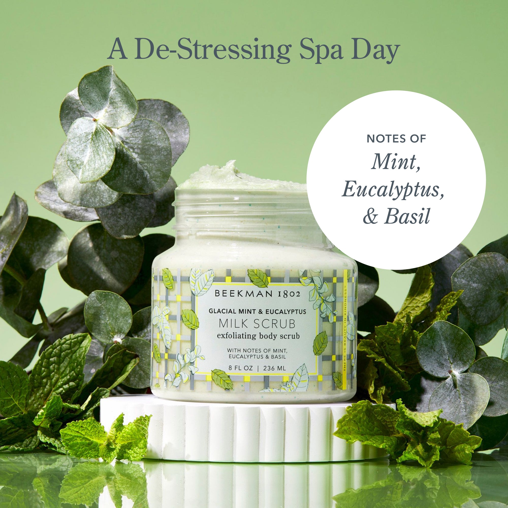 Glacial Mint & Eucalyptus Body Scrub and Lotion Set - Exfoliating & Moisturizing Skincare Duo for Smooth, Soft Skin | Perfect for Spa Day & Self-Care Routine