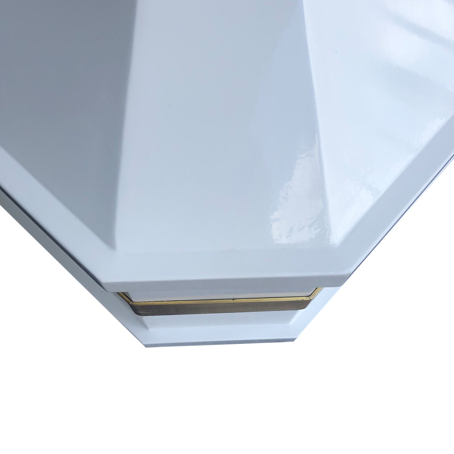 SINDA SRH3 Curved White Stainless Steel Range Hood - 2 Speed Touch Control for Kitchen Ventilation | Perfect for Modern Home Cooking & Smoke Removal